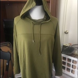 Gymshark Nikki Blackketter olive green hoody